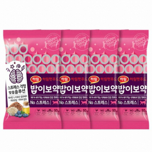 하림펫푸드 밥이보약 캣 NO 스트레스 50g (4개)_이미지