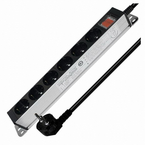 현대일렉트릭 서버탭 6구 메인스위치 알루미늄 멀티탭