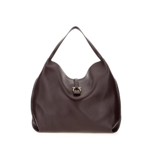  페라가모 살바토레 Aubergine 레더 shopping 백 777345003