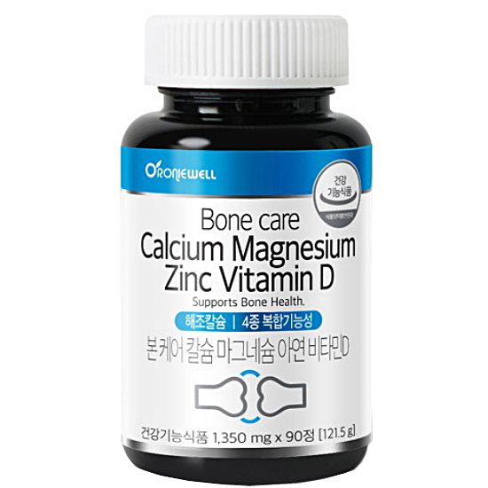 로니웰 본케어 칼슘 마그네슘 아연 비타민D 90정 (2개)