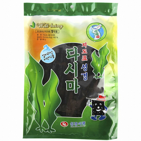 성경식품 지도표성경김 다시마 80g (1개)_이미지