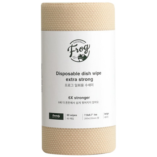 오리오 프로그 ㅤ일회용 수세미 엑스트라 스트롱 베이지 60매 (3개)_이미지