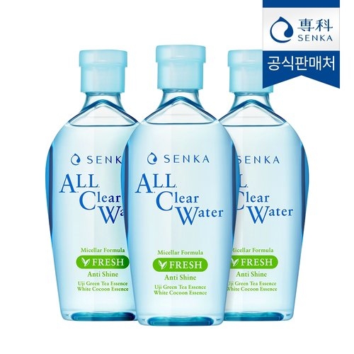  시세이도 센카 올 클리어 워터 미셀라 포뮬러 프레시 230ml [3개]