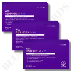 뉴트리코어 WCS 초임계 비타민 K2 + D3 300mg 150정 (3개)_이미지