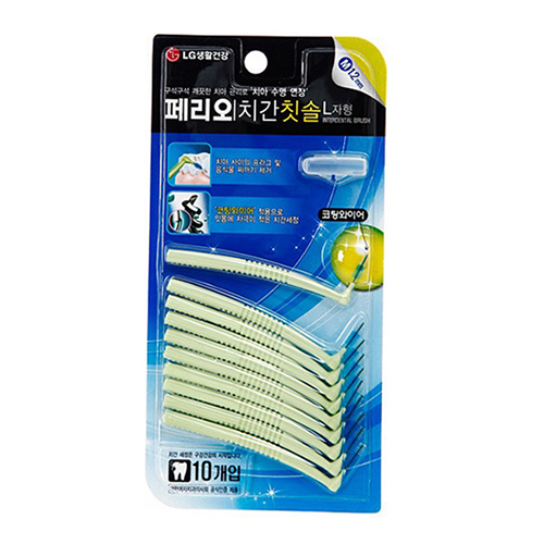 페리오 치간칫솔 L자형 1.2mm 10개