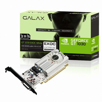 갤럭시 GALAX 지포스 <b>GT1030</b> 강아지 EXOC D5 2GB LP
