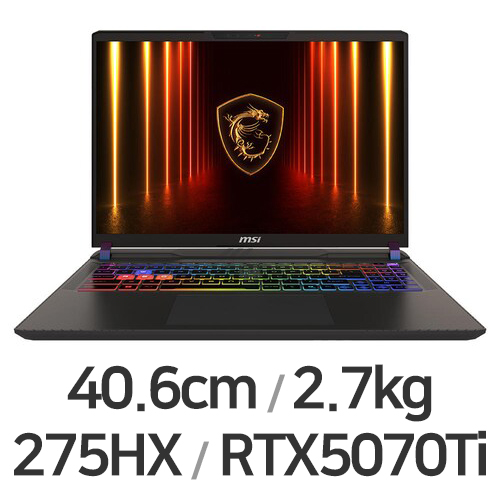 MSI 벡터 16 HX AI A2XWHG-U9 QHD+ 64GB램이미지입니다. 누르면 해당 게시물로 새창이동합니다.