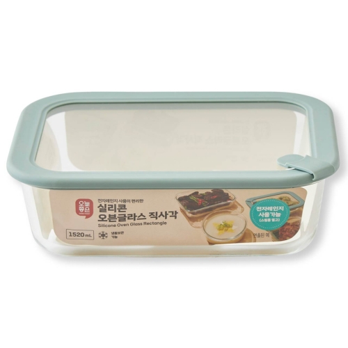 실리콘 오븐글라스 직사각 1520ml