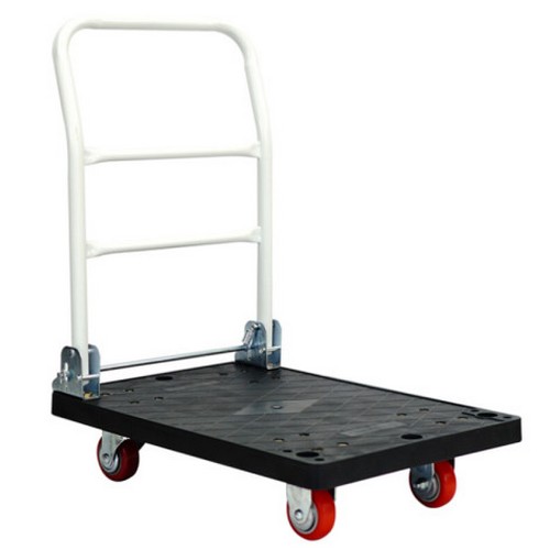 접이식 대차 블랙 우레탄 적색 바퀴