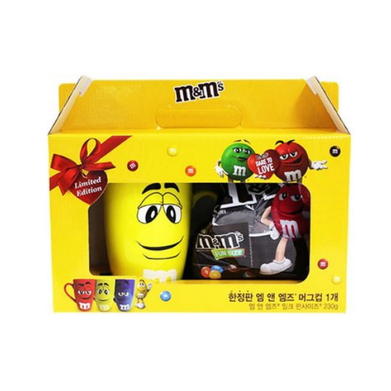 마즈(MARS) 엠앤엠즈 밀크 펀사이즈 230g + 한정판 머그컵 세트 (1개)