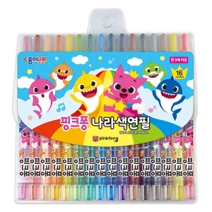 아트박스 핑크퐁 나라색연필 (16색)