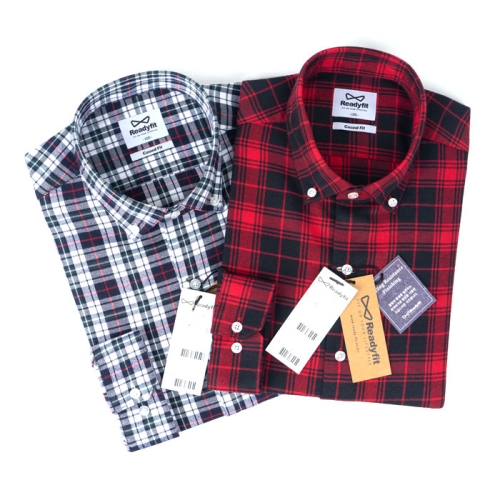 READYFIT 잔체크 피치기모 긴팔남방셔츠 2종 RFC10246 9 P068400527