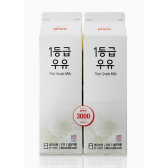 롯데마트 온리프라이스 1등급 우유 930ml (4개)_이미지