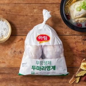 하림 무항생제 두마리 영계 1kg [1개]
