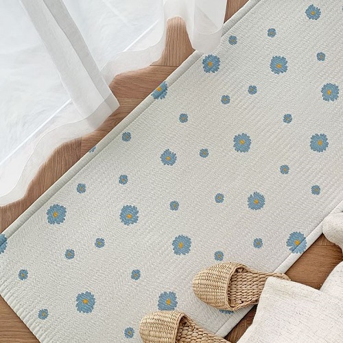 더프리그 데이지 시어서커 지지미 여름 러그 (150x60cm)_이미지