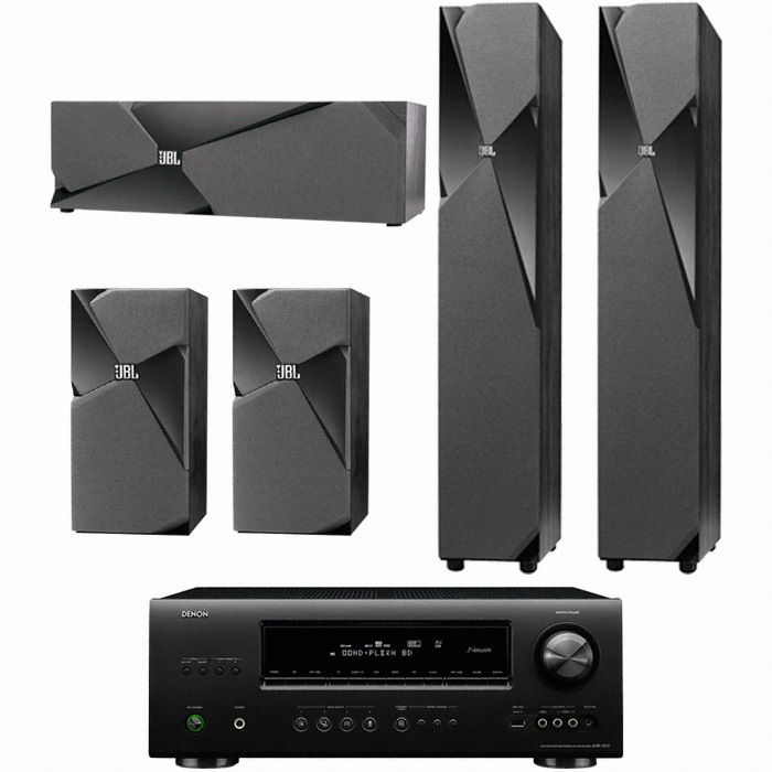 JBL Studio 190 5.0채널 + 데논 AV리시버 (AVR-1912)_이미지