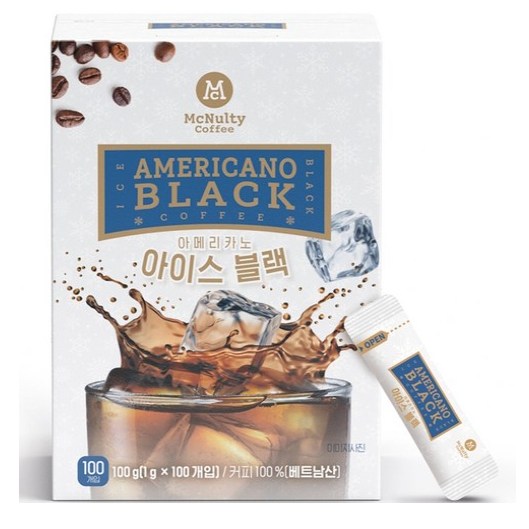 맥널티 아메리카노 아이스 블랙 100개입