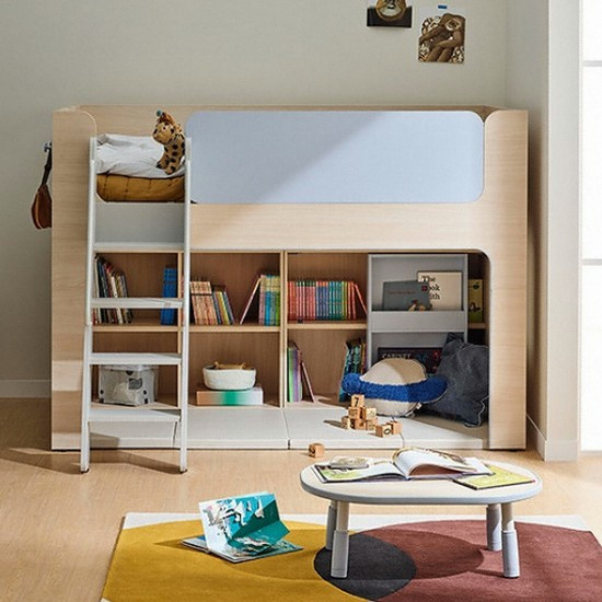 한샘 버니 사다리형 벙커침대 SS (매트별도)_이미지