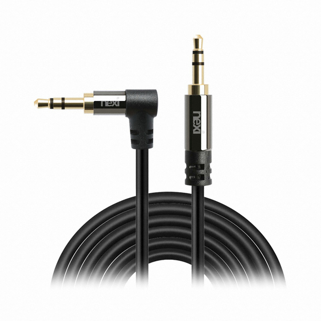 리버네트워크 NEXI 3.5mm 스테레오 꺾임형 AUX 케이블 (NX936, 1m)_이미지