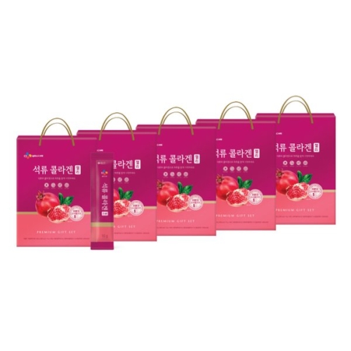 CJ웰케어 자연건강 석류 콜라겐 젤리 40포 (5개)