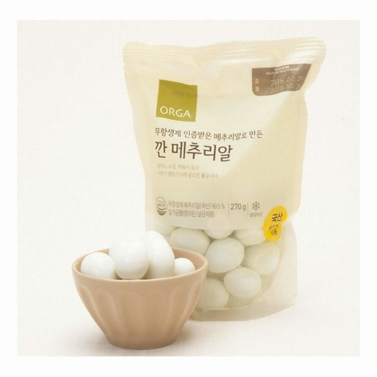 올가홀푸드 ORGA 깐 메추리알 270g (4개)