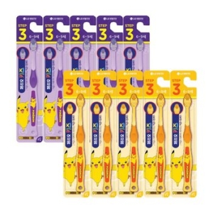 페리오 키즈 피카츄 3단계 칫솔 (10개)_이미지