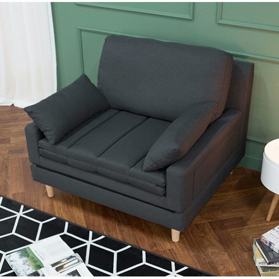 에보니아 체인지 접이식 패브릭 소파베드 1인용_이미지