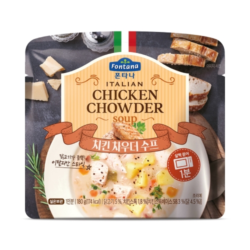 샘표식품 폰타나 치킨 차우더 수프 180g (10개)_이미지