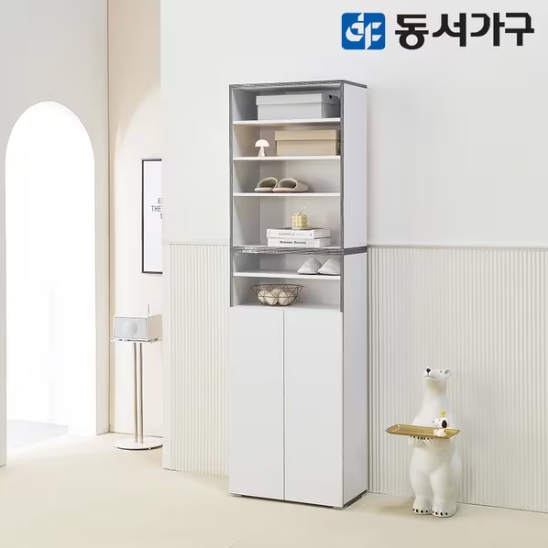 동서가구 올리브 하부 도어형 키큰 신발장 600_이미지
