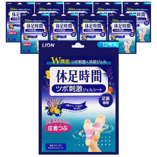 CJ라이온 휴족시간 지압자극 12매 (10개)_이미지