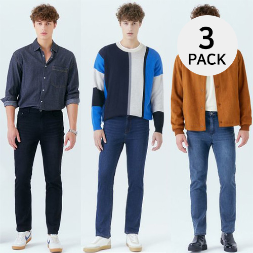 뱅뱅 남성 슬림 스트레이트핏 데님 3종