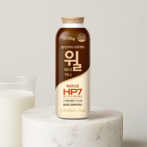 한국야쿠르트 헬리코박터 프로젝트 윌 미니 80ml (15개)