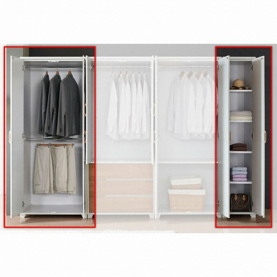 우아미가구 몽셰리 선반형 옷장 1200_이미지