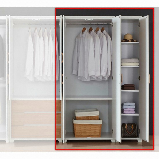 우아미가구 몽셰리 선반형 옷장 1200_이미지