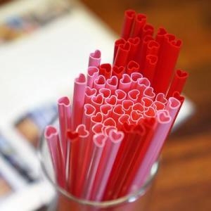 알럽하우스 하트 빨대 스트로우 [50개]