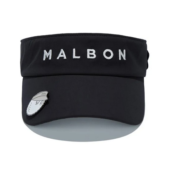 말본골프 로고 티 홀더 바이저 M5341PVS03BLK