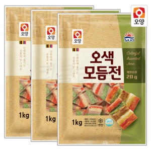 사조오양 오색 모듬전 1kg (3개)_이미지