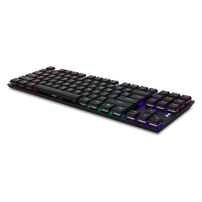 앱코 K640T SLIM 축교환 무빙LED 텐키리스 기계식 화이트 (청축)_이미지