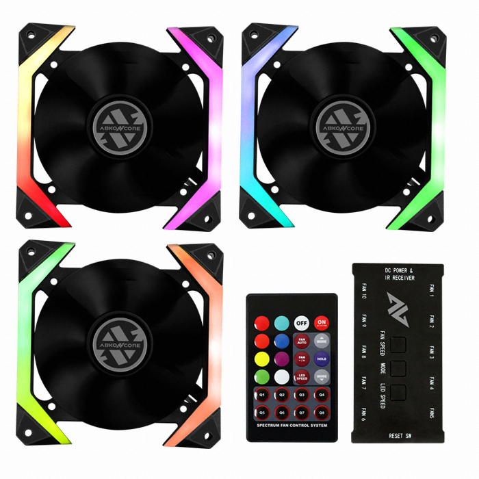 앱코 SUITMASTER SPIDER 120F RGB SPECTRUM (리모트킷/3팩)_이미지
