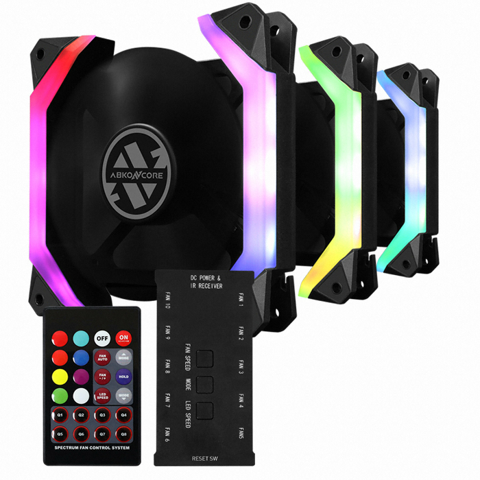 앱코 SUITMASTER SPIDER 120F RGB SPECTRUM (리모트킷/3팩)_이미지