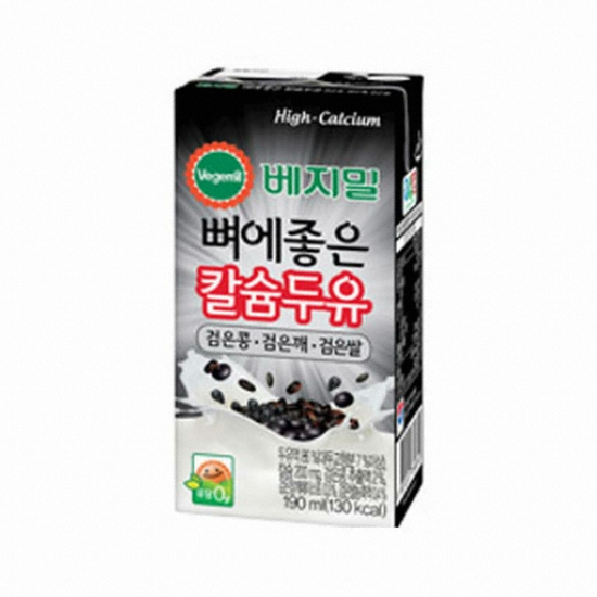 정식품 베지밀 뼈에 좋은 칼슘두유 검은콩 검은깨 검은쌀 190ml이미지입니다. 누르면 해당 게시물로 새창이동합니다.