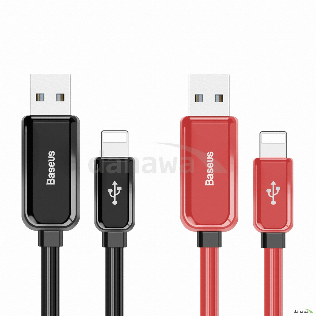 베이스어스 글로잉 라이트 라이트닝 8핀 케이블 (1m)