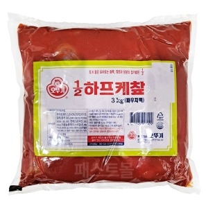 오뚜기 1/2 하프 케찹 3kg (1개)_이미지