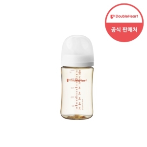 더블하트 모유실감 3세대 PPSU 베이직 240ml (젖병 1개 + 젖꼭지 1개)