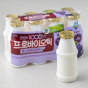 남양 한번에 1000억 프로바이오틱스 요구르트 포도 130ml 8개
