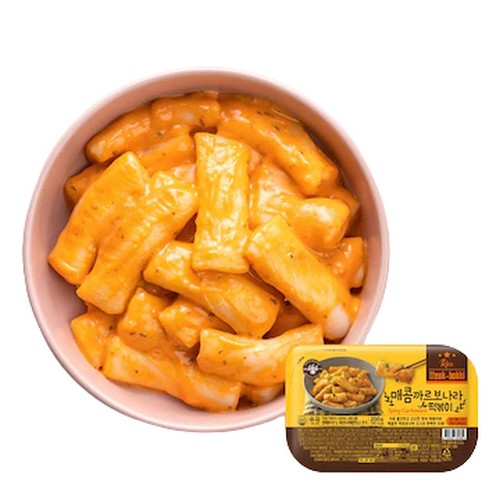 쿠즈락앳홈  매콤 까르보나라 떡볶이 200g