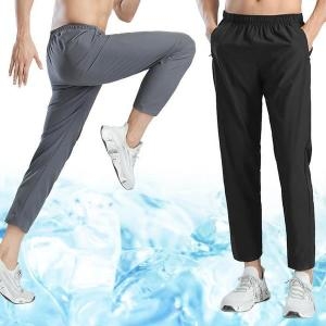 쿨 냉감소재 편한 슬랙스 정장 봄 여름 찰랑 아이스 쿨링 일자 스판 밴딩 팬츠 S10494732