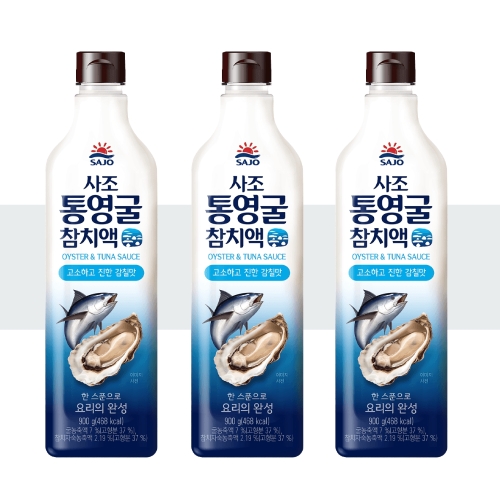  사조대림 통영굴 참치액 900g [3개]