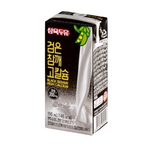 삼육식품 검은참깨 고칼슘 두유 190ml (32개)
