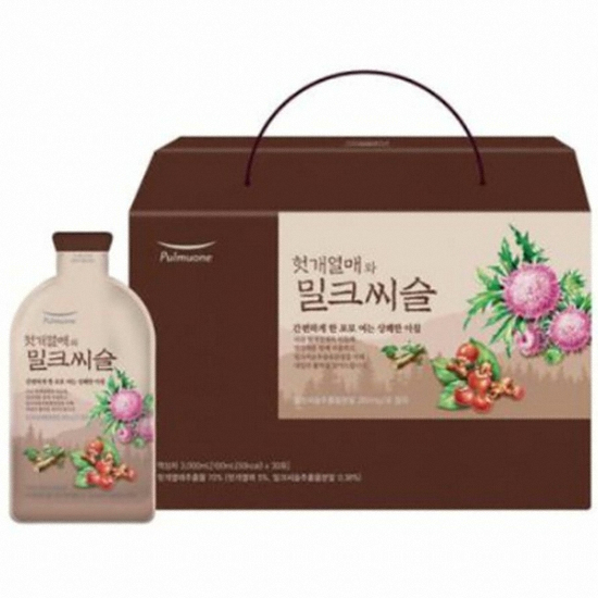 풀무원건강생활 풀무원녹즙 헛개열매와 밀크씨슬 100ml 30포